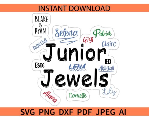 Junior Jewels SVG, Taylor Swift Inspired Junior Jewels SVG, You Belong With Me SVG