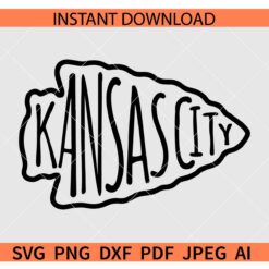 Kansas City Arrowhead Sketch SVG, Kansas City Arrowhead Logo SVG
