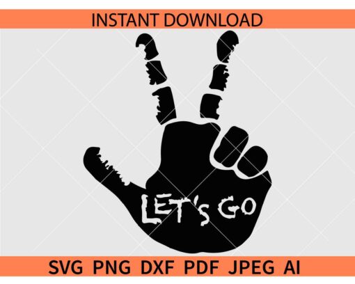 Lets go Jeep wave SVG, Jeep Lets go Jeep hands SVG, Peace Hand Let's Go Jeep SVG
