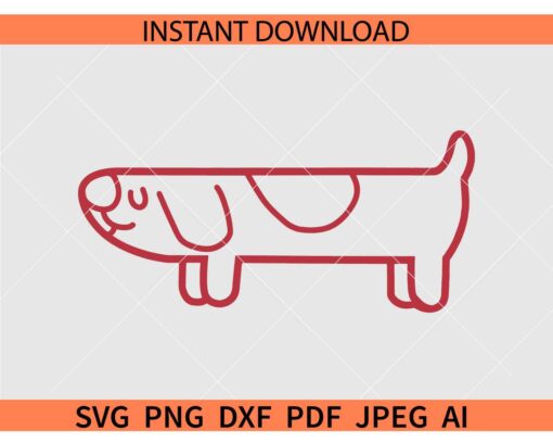 Long Dog SVG
