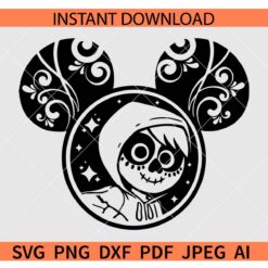 Miguel Mickey Ears SVG, Mickey Mouse Ear Coco SVG, Coco Miguel Mickey Ears SVG