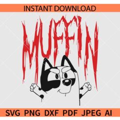 Muffin Bluey SVG, Muffin Heeler SVG, Muffin Cupcake Heeler SVG