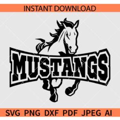 Mustangs-Team-spirit-SVG, Team Shirt svg, Team Spirit Shirt svg, School Spirit svg, School Shirt SVG, Mustangs Cheerleading, Mustangs Team Gear SVG