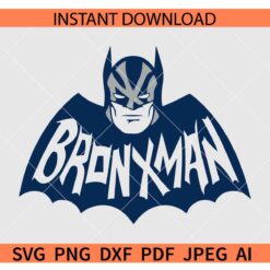 New York Yankees Batman SVG, New York Bronxman SVG, New York Giants batman logo SVG