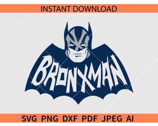 New York Yankees Batman SVG, New York Bronxman SVG, New York Giants batman logo SVG