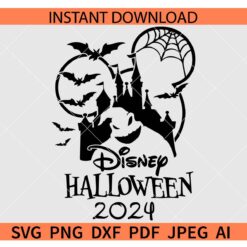 Oogie Boogie Disney Halloween 2024 SVG, Mickey Ears Halloween Scene Oogie SVG