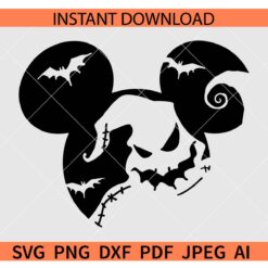 Oogie Boogie Mickey Ears SVG, Mickey Mouse Oogie Boogie SVG, Disney Oogie Boogie SVG