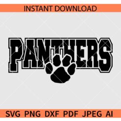 Panthers SVG, Panthers Paw SVG, The Panthers SVG