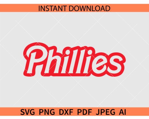 Phillies Barbie SVG, Phillies Doll Red SVG, Philadelphia Phillies Barbie SVG