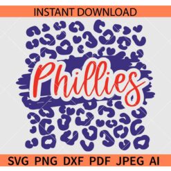 Phillies Leopard print SVG, Leopard print Phillies SVG