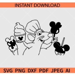 Ratatouille Disneyland snacks SVG, Ratatouille Snacks SVG
