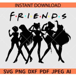 Sailor moon friends SVG, Sailor Squad SVG
