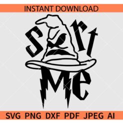 Sorting Hat SVG, Sort Me Wizard SVG