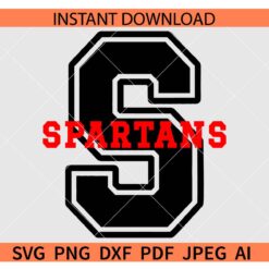Spartans SVG, Spartans S Logo SVG, The Spartans Logo SVG