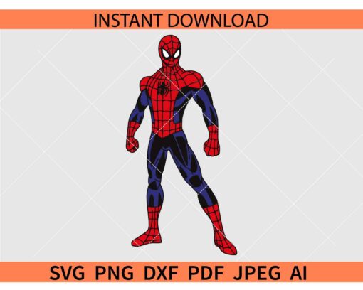 Spiderman Standing SVG