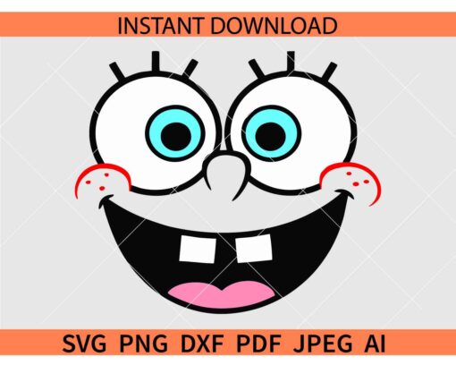 Spongebob faces SVG