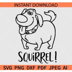 Squirrel Dug Dog SVG, Disney Adventure SVG, Disney fairyland SVG