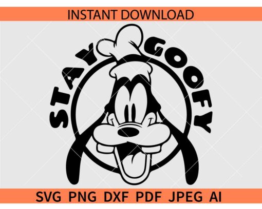 Stay goofy SVG, Disney Stay goofy SVG, Dog Cartoon Goofy SVG, Disneyland SVG