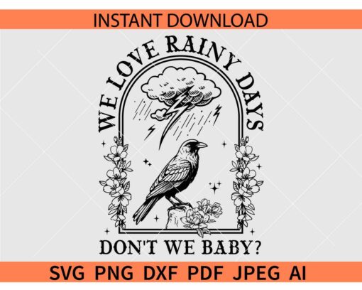 The Cicadas Reunion SVG, Cicadas North American Tour Summer 2024 SVG, We Love Rainy Days Don't We baby SVG