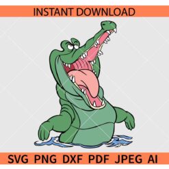 Tick-Tock the Crocodile SVG, Peter Pan SVG, Disney Crocodile Character SVG
