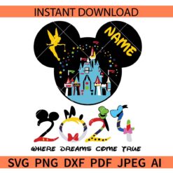 2024 where dreams come true SVG, Where Dreams come true Disney SVG