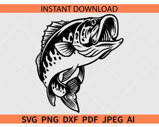 Bass pro shops Logo SVG, Bass pro shop Vector SVG, Bass Fishing SVG