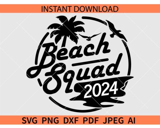 Beach squad 2024 SVG