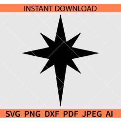  Christmas Nativity Star SVG, Nativity Star SVG, Christmas Star SVG, Star of Bethlehem SVG