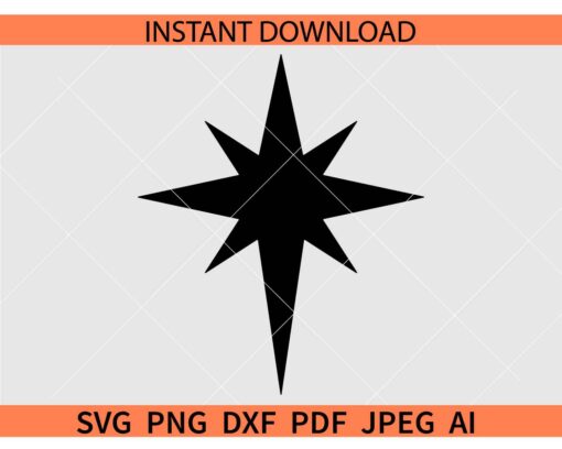  Christmas Nativity Star SVG, Nativity Star SVG, Christmas Star SVG, Star of Bethlehem SVG