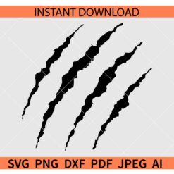 Claw Marks SVG, Scratch Marks SVG, Claw Scratches SVG