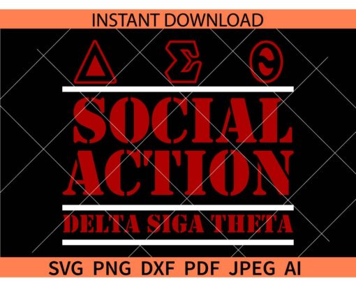 Delta Sigma Theta Social Action SVG