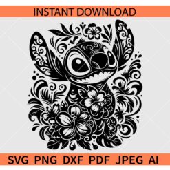 Floral Stitch SVG, Stitch Mandala SVG, Stitch Flowers SVG