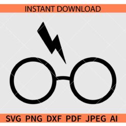 Harry Potter Sunglasses SVG, Potter Glasses SVG