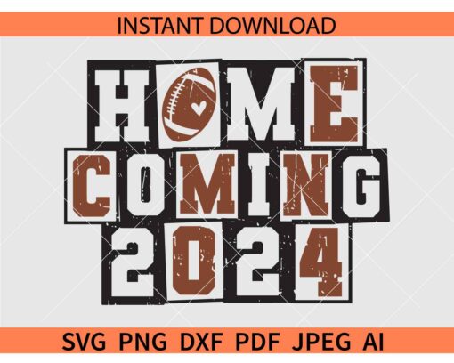 Homecoming 2024 SVG, Football Season Homecoming 2024 SVG