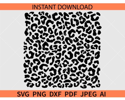 Leopard Print Pattern SVG
