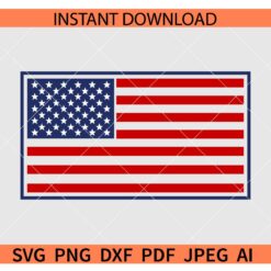 Patriotic Flag SVG, 4th of July Flag SVG, US Flag SVG, American Flag SVG