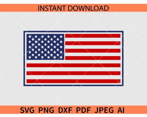 Patriotic Flag SVG, 4th of July Flag SVG, US Flag SVG, American Flag SVG
