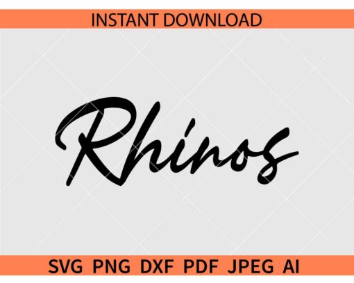 Rhinos SVG, Team Rhinos SVG, The Rhinos SVG
