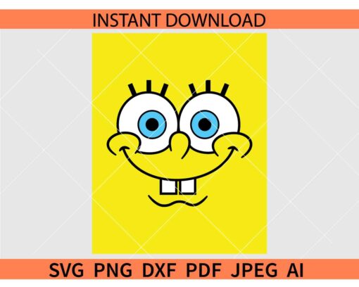 SpongeBob Face SVG