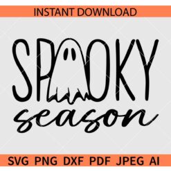 Spooky Season SVG, Halloween Ghost Spooky Season SVG