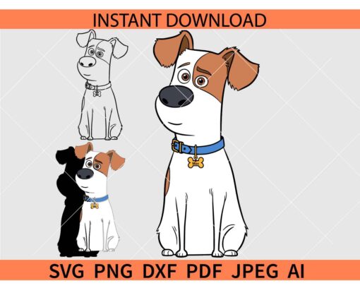 The Secret Life Of Pets Max SVG, Max The Secret Life Of Pets SVG