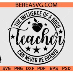 The influence of a good teacher can never be erased SVG