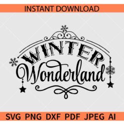 Winter Wonderland SVG, Merry Christmas SVG, Snowflakes SVG