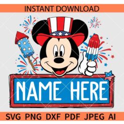 4th of July Mickey SVG, Independence Day Disney SVG, Patriotic Mickey Mouse SVG