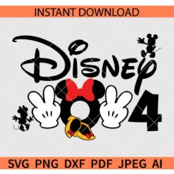 Disney 2024 Minnie SVG, Minnie shoes and gloves Disney 2024 SVG