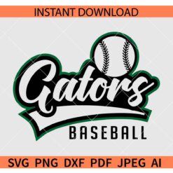 Gators baseball SVG, Baseball Ball Gators SVG