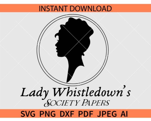 Lady Whistledown Bridgerton Society Papers Logo SVG
