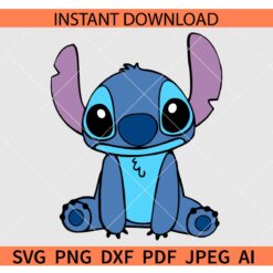 Layered stitch SVG, Smiling Stitch SVG, Sitting Stitch SVG