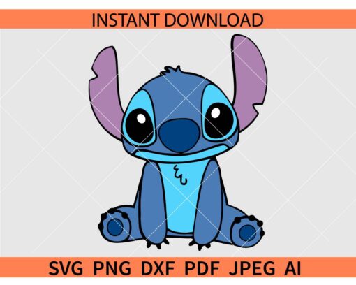 Layered stitch SVG, Smiling Stitch SVG, Sitting Stitch SVG