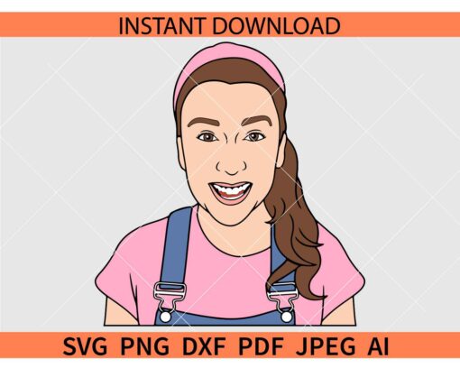 Miss Rachel SVG, Layered Miss Rachel SVG